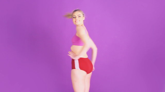 fitness woman dancing
