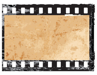 Grunge filmstrip frame