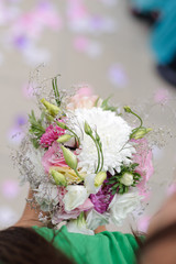 Bridesmaid with Bouquet