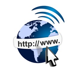 Internet concept - online connection