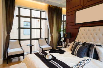 luxury comfortable bedroom