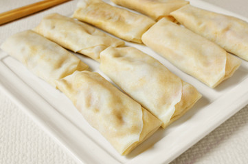 uncooked spring rolls