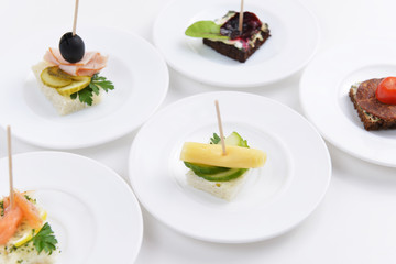 fish and meat sandwiches