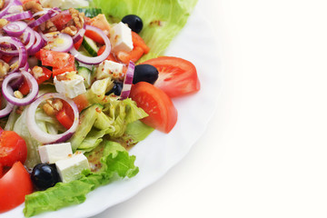 salad with fresh vegetables