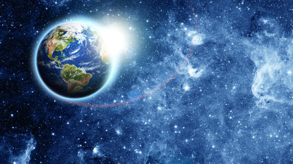 planet earth in space