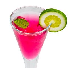 cocktail on white background
