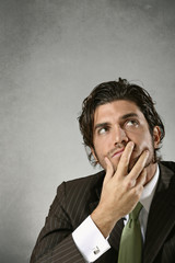 Portrait of thoughtful man
