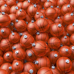 Basketball Weihnachtskugeln