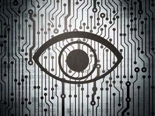 Security concept: circuit board with Eye © Maksim Kabakou