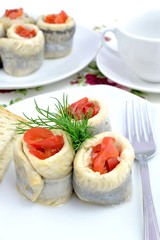 roladki śledziowe z papryką