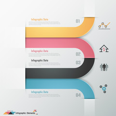 Modern infographics options banner.