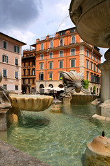 Naklejka premium roma trastevere