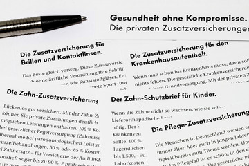 Obraz premium Zusatzversicherung