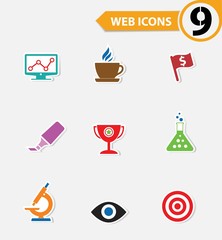 9 Website icons,vector