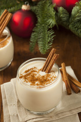 Homemade Festive Cinnamon Eggnog
