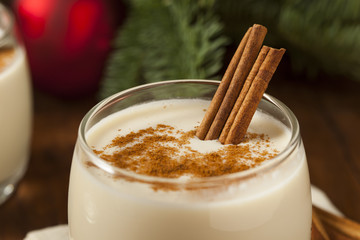 Homemade Festive Cinnamon Eggnog