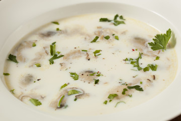 Homemade Organic Oyster Stew Appetizer