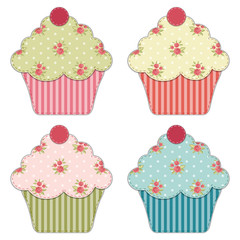 Cupcake retro applique 1
