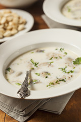 Homemade Organic Oyster Stew Appetizer