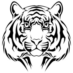 Tiger, tribal tattoo