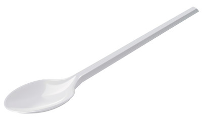 Plastic spoon. Vector illustration