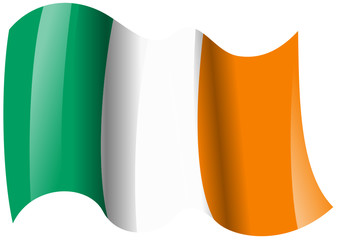 irland fahne wehend ireland flag waving