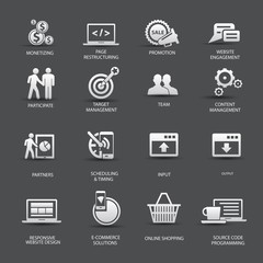 Set of SEO icons,vector