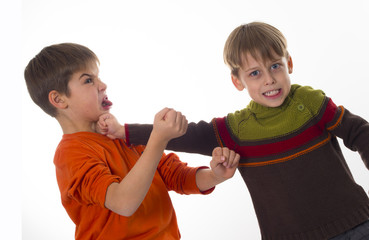 boys fighting