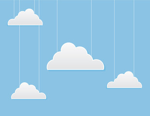 Multiple clouds on strings in the sky