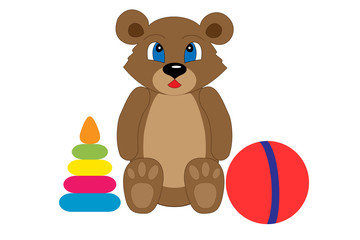 Collection of children's toys