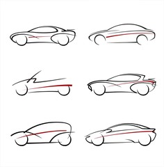 car symbols sihlouette design_3