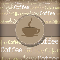 Coffee themed design illustration