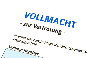 Vollmacht