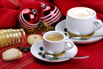 Colazione e atmosfera natalizia