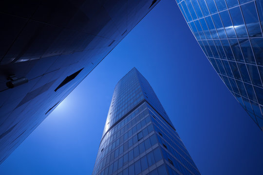 Modern office buildings