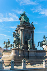 Obraz premium Maria Theresia square in Vienna, Austria