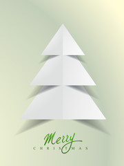 creative paper christmas tree