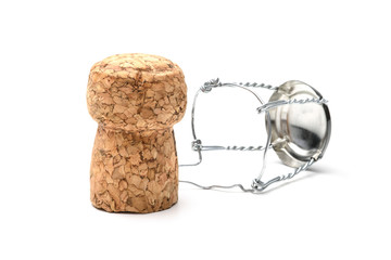 Cork from champagne bottle