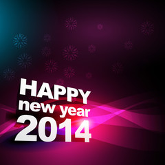 Fototapeta na wymiar happy new year 2014