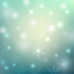 Snowflakes abstract background - eps10
