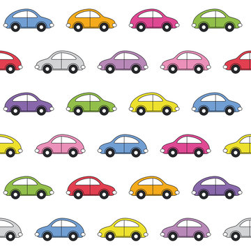 colorful cars pattern