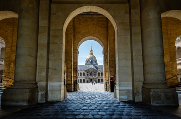 Obraz premium Les Invalides War History Museum in Paris, France