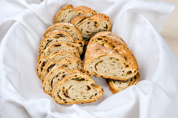 Zwiebelbrot im Brotkorb 3