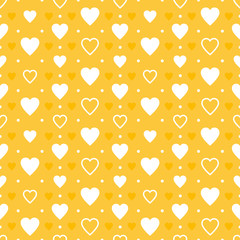 yellow hearts pattern