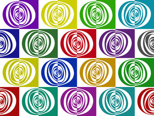 Abstract pattern of elements background retro