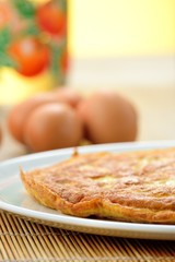 Frittata nel piatto