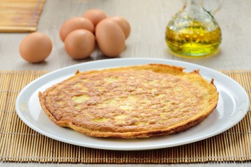 Frittata nel piatto