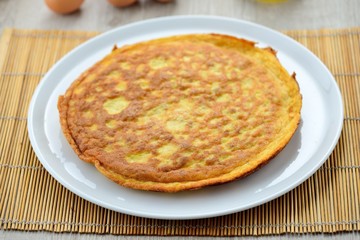 Frittata nel piatto
