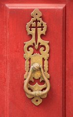 Elegant antique door knocker