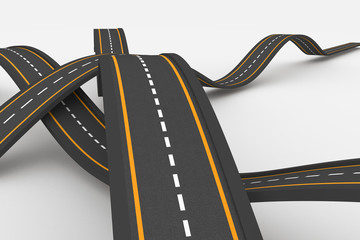 Naklejka premium Bumpy road background
